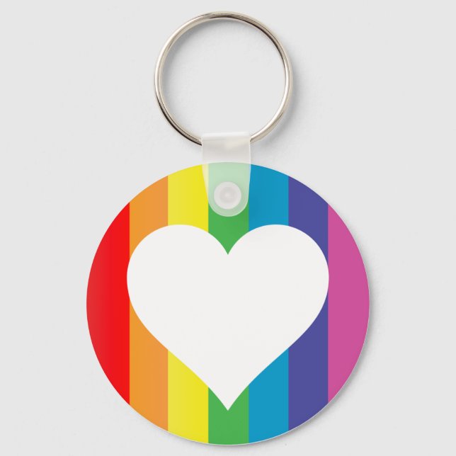 Chaveiro amor arco-íris. (Frente)
