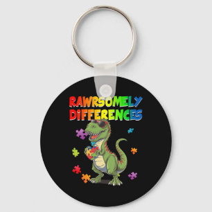 Chaveiro Amor Autismo T Rex Dinossaur Muito Diferente De
