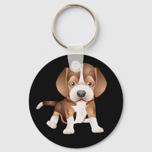 Chaveiro Amor Beagle Dog Black Key Chain