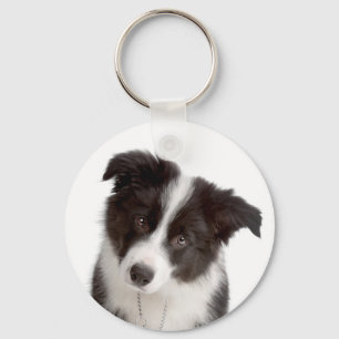 Chaveiro Amor Border Collie Cachorro Filhote Pingente