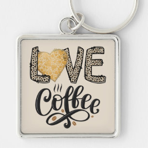 Chaveiro Amor Café cômico e giro citações para ela