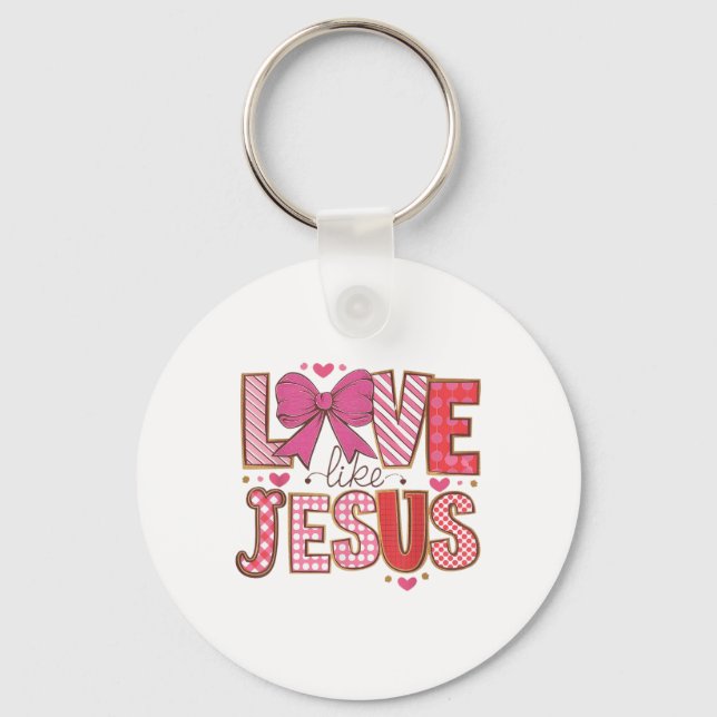 Chaveiro Amor Como Fé Cristã Religiosa Domingo _ (Frente)