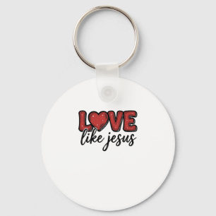 Chaveiro Amor Como Jesus Camisa Vintage Cristã Design_1