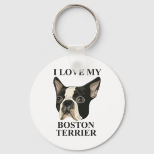 Chaveiro Amor de Boston Terrier