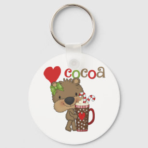 Chaveiro Amor do cacau do urso da menina