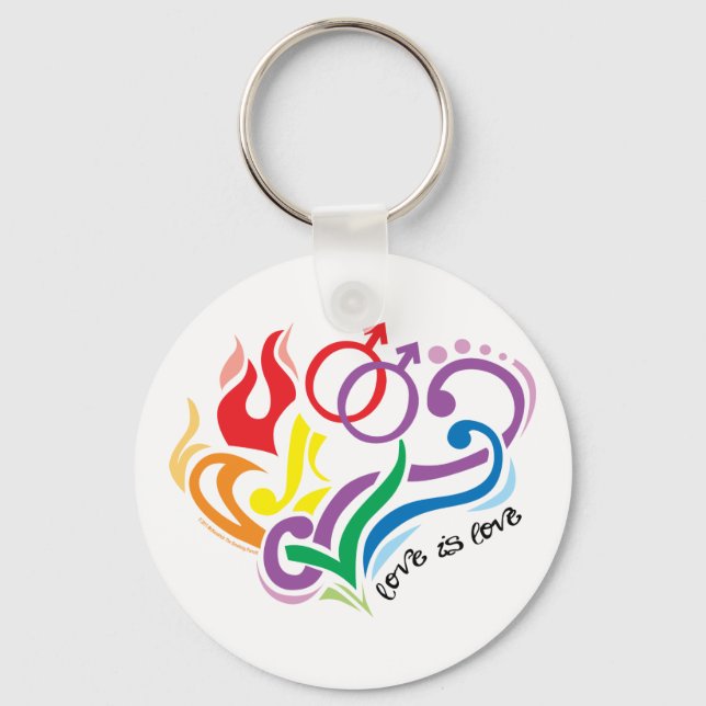 Chaveiro Amor é Amor: Gay (Frente)