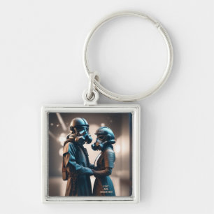 Chaveiro AMOR E RESISTÊNCIA Cine-escopo 2 Metal Premium