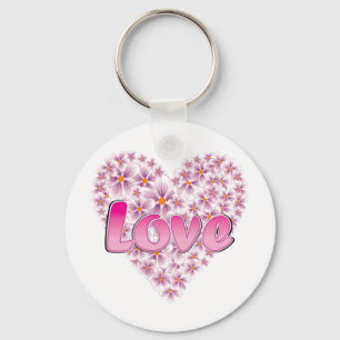 Chaveiro Amor e Visitas Rosa