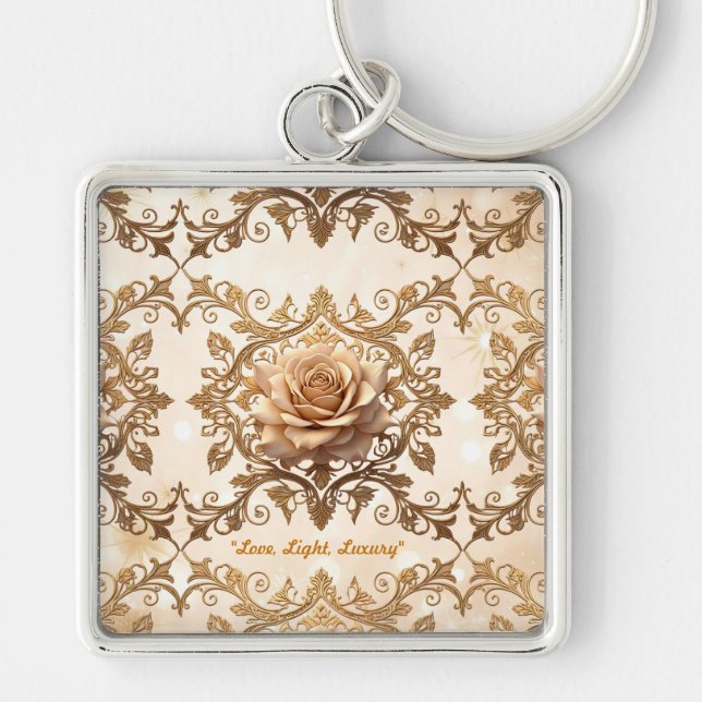 Chaveiro "Amor em Flor" (Frente)