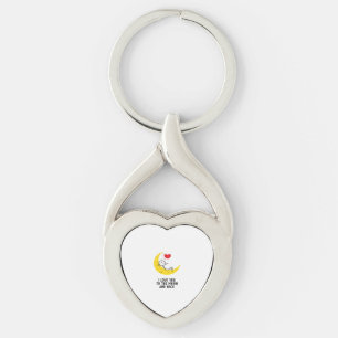 Chaveiro Amor Engraçado Você Até a Lua e Volta Figura de Pa