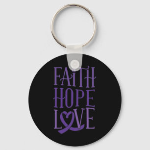 Chaveiro Amor Esperança - Consciência Fibromialgia Suporte 