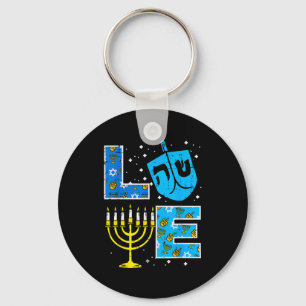 Chaveiro Amor Hanukkah Dreidel Menorah Judaico Chanukah Hom