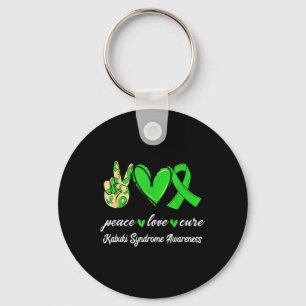 Chaveiro Amor Hopie Greens Ribbon Conscientização da Síndro
