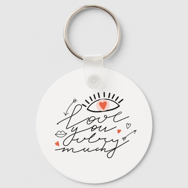 Chaveiro Amor nos Olhos: Vintage Beleza Romântica. (Frente)