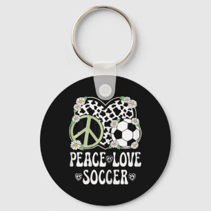 Chaveiro Amor Paz Futebol Amante Impressão Vaca Mulheres Me