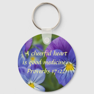 Chaveiro Amor perfeito roxo - Cheerfulness