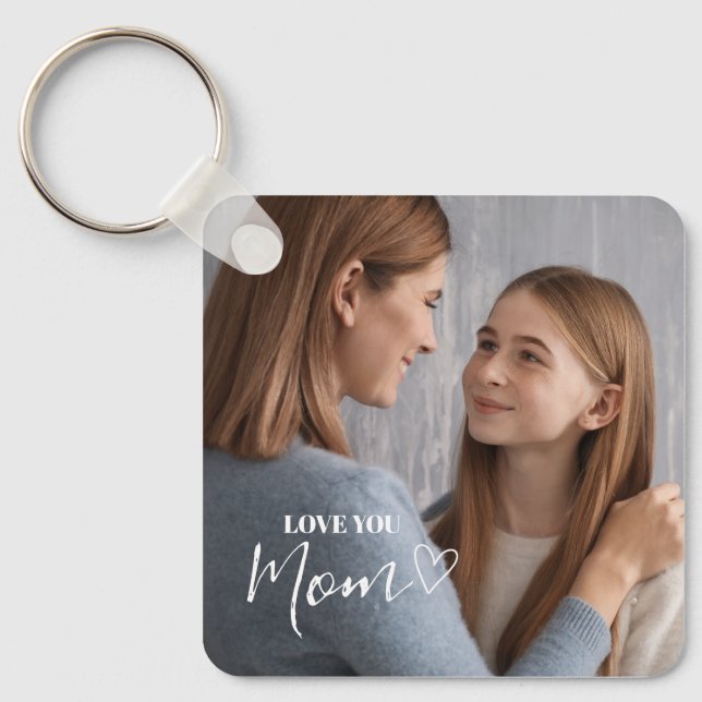 Chaveiro Amor Personalizado Foto Da Mãe (Frente)