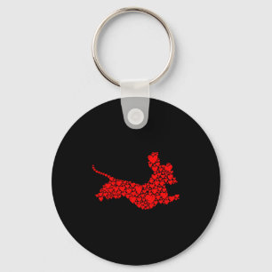 Chaveiro Amor por Dachshund Cães Mãe Feminino Senhoras Dia