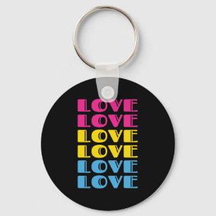 Chaveiro Amor Repetitivo Orgulho Pansexual LGBTQ