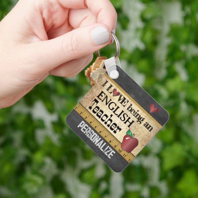 Chaveiro Amor ser professor de inglês (Mão)