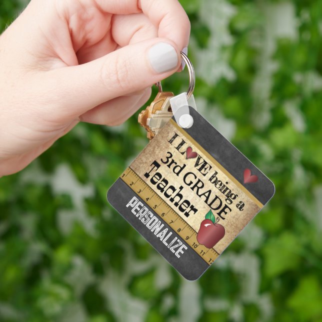 Chaveiro Amor ser professor do 3º ano (Mão)