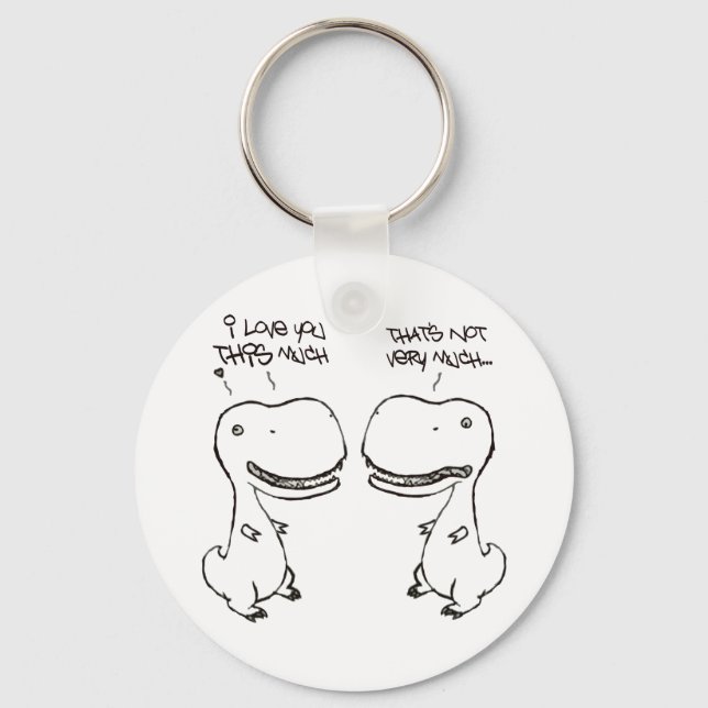 Chaveiro Amor T-rex (Frente)