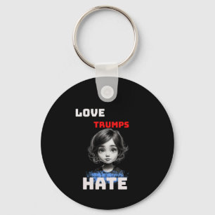 Chaveiro AMOR TRUMPS HATE -anti Donald tee