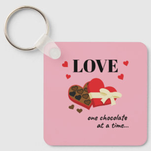 Chaveiro Amor Um Chocolate por Vez Engraçado
