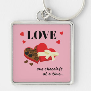 Chaveiro Amor Um Chocolate por Vez Engraçado