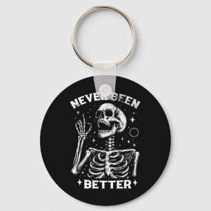 Chaveiro & Halloween Sarcástico Nunca Foi Melhor Skelet