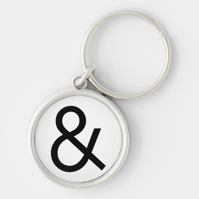 Chaveiro Ampersand - Preto (Frente)