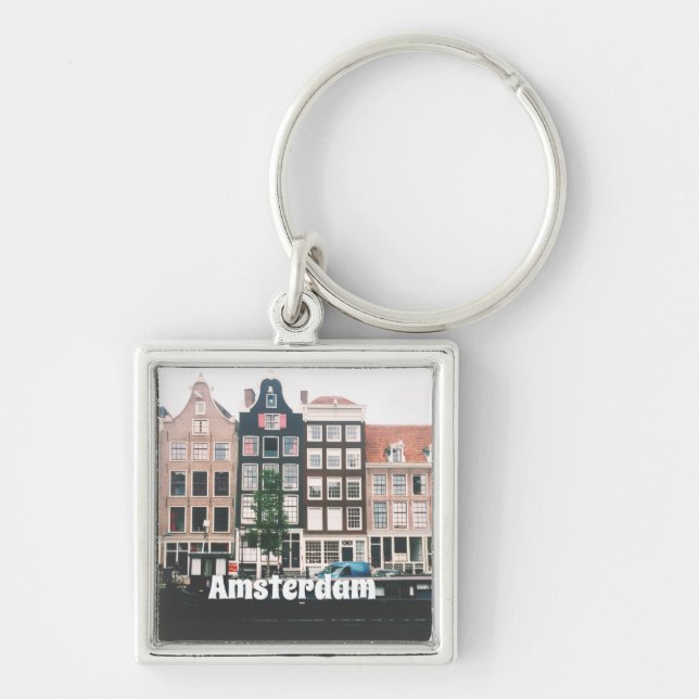 Chaveiro Amsterdã Lembrança de Viagem (Frente)