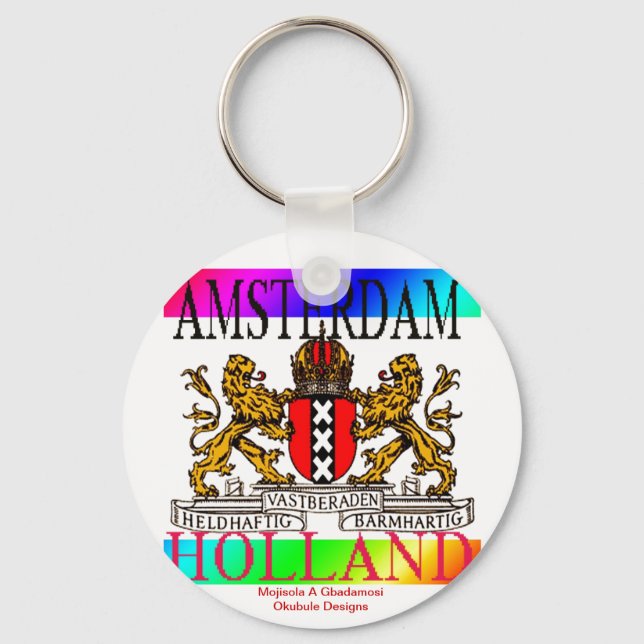 CHAVEIRO AMSTERDAM HOLLAND KEYCHAIN@MOJISOLA A GBADAMOSI OK (Frente)