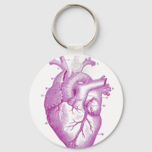 Chaveiro Anatomia Cardíaca Purple Vintage