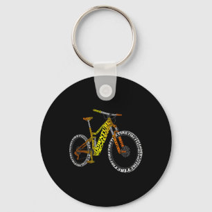 Chaveiro Anatomia de Bicicleta Mountain Bike Mtb Peças Bici