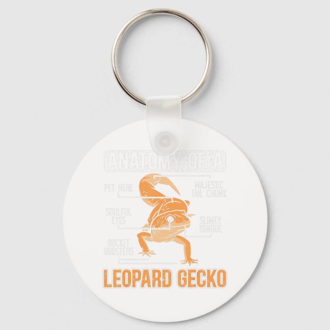 Chaveiro Anatomia De Um Rep Animal Lizard Do Lover Gecko Le (Frente)