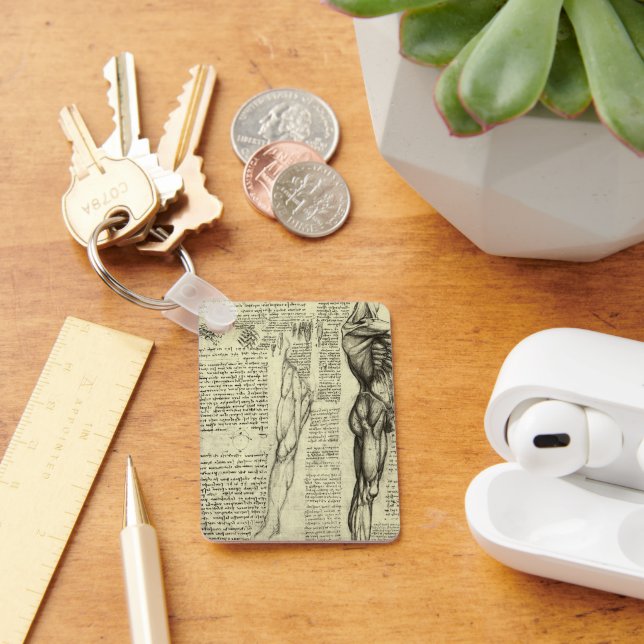 Chaveiro Anatomia Humana Masculina de Leonardo da Vinci: Mú (Mesa)