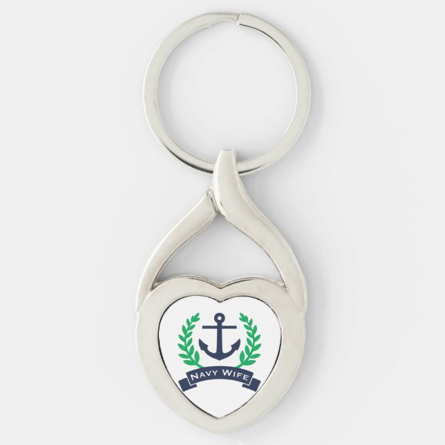 Chaveiro Anchor de Esposa do marinho (Frente)