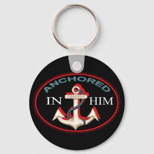 Chaveiro Anchored in Him Keychain