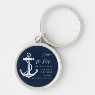 Chaveiro Âncora de Barco Náutico Casamento Salve a Data