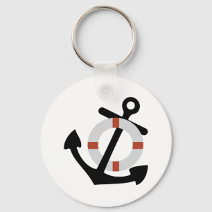 Chaveiro âncora e lifesaver