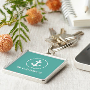 Chaveiro Âncora náutica da casa de praia