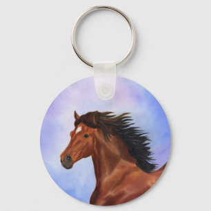 Chaveiro andaluz do cavalo de Brown