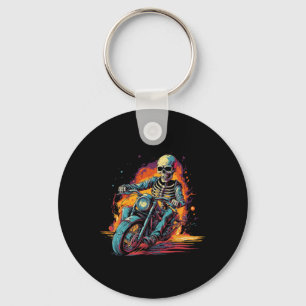 Chaveiro Andando na Motocicleta Figurume Biker
