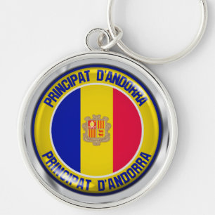 Chaveiro Andorra Round Emblem