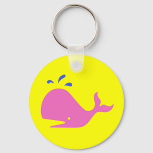 Chaveiro Andy Whale Solitários_roxo,azul no amarelo
