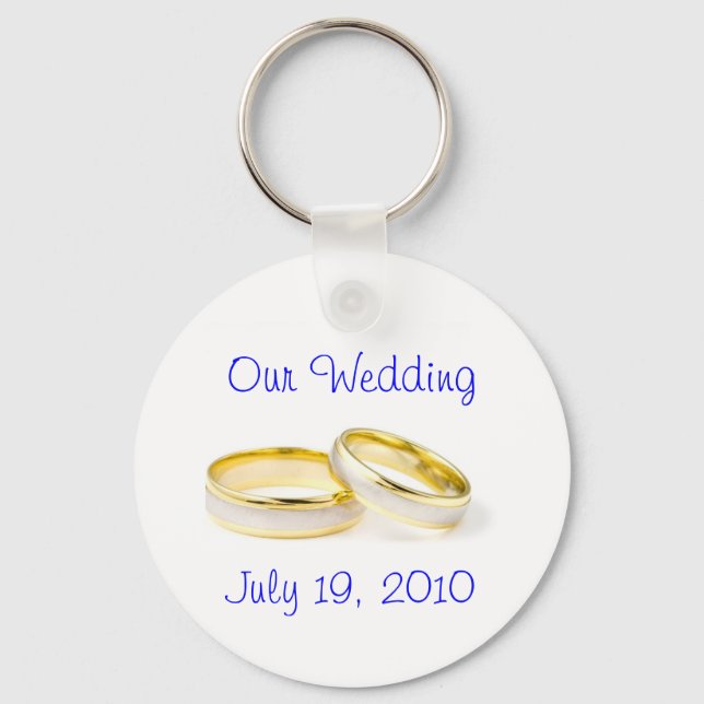 Chaveiro Anéis de Casamento (Frente)