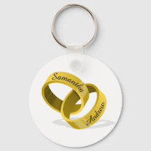 Anéis de Casamento Intercalado - Nomes personaliza