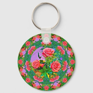 Chaveiro Anéis Rosa Rosa Rosa Rosa Rosa Rosa