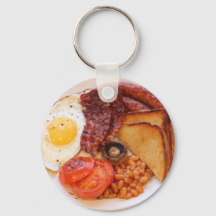 Chaveiro Anel chave de pequeno almoço inglês completo